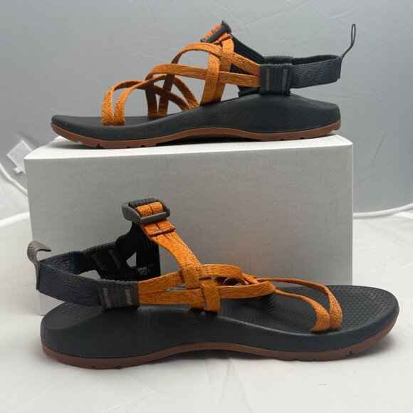 Chaco Z Volv 2 Womens Outdoor Sandals Size 5 Adjustable Black/Orange - Picture 2 of 15